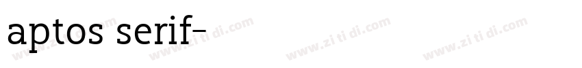aptos serif字体转换